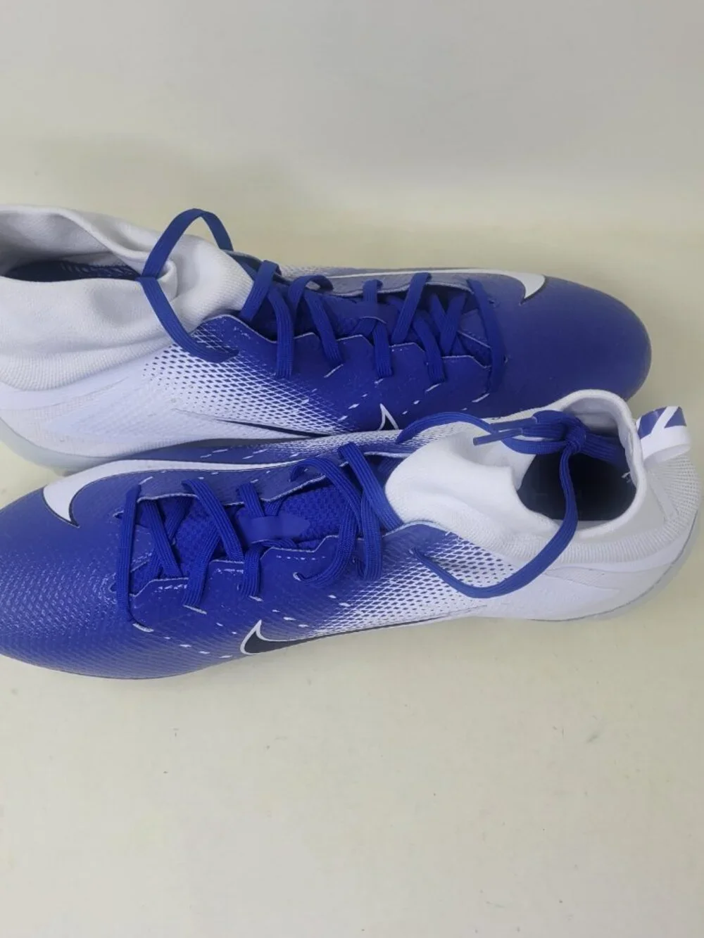 Nike Vapor Untouchable Pro 3 Football Cleats AO3021-145 Royal Blue White Size 15